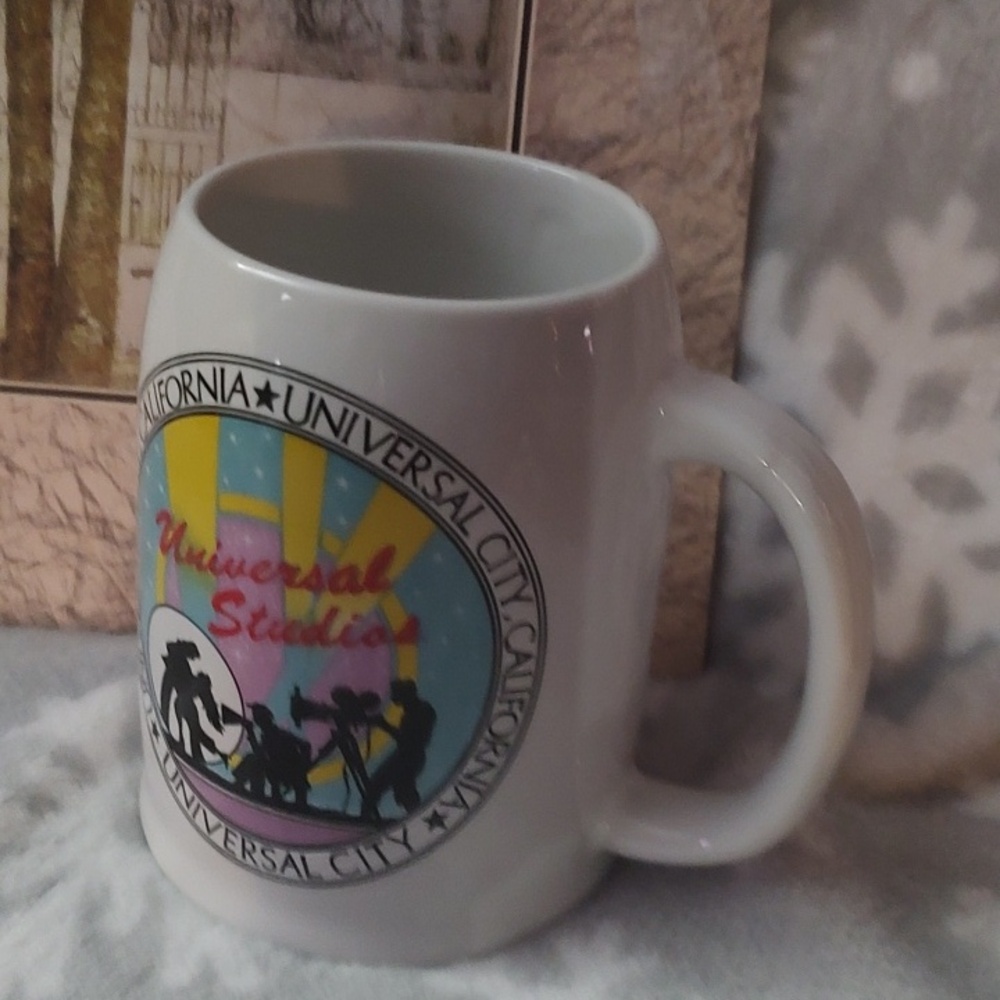Universal Multicolor Ceramic Mug with Universal Studios Emblem